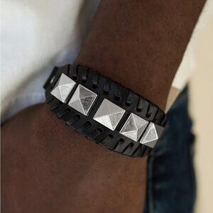 Paparazzi Riders Rally Black Urban Bracelet